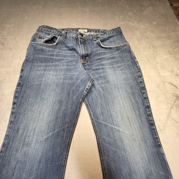 All American Clothing Jeans Mens 35x30 Blue Denim Style AAREV Bootcut USA Made - Picture 2 of 8